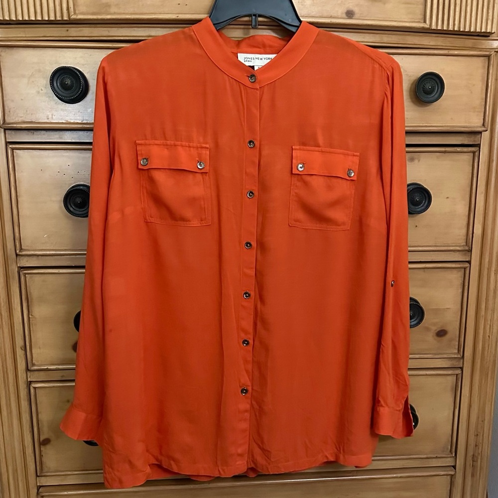 Women’s Jones New York Sport Button-Down Long  Sleeves XL
